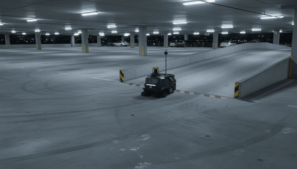 Reinigungsroboter für Parkhäuser
